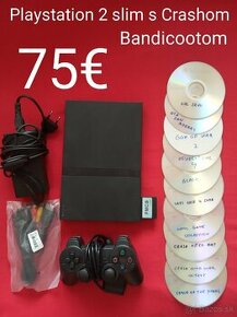 Playstation 2 slim s Crashom Bandicootom. - 1