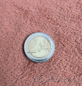 Predám najvzácnejšiu mincu 2 euro SR, zvonček 2009, UNC - 1