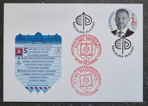 2024 prezident Pellegrini inauguracia FDC PaL pamatny list