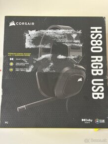 Herné sluchadlá Corsair USB Hs80 Rgb Nové