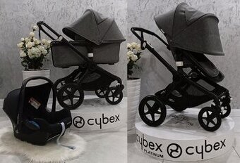 TROJKOMBINÁCIA BUGABOO FOX2 BLACK MELANGE