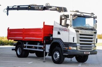 SCANIA R380 - 4X4 TROJSTRANNÝ SKLÁPAČ + HYDR. RUKA --- EURO4