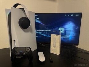 Playstation 5 SSD + Pulse 3D + diaľkové + čierne kryty