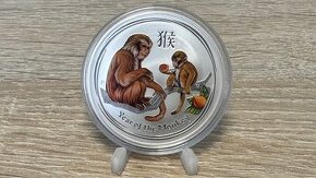 Lunárna séria II. 2016 opica 1 oz farebná