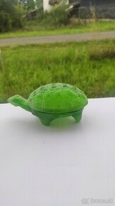 skleněná dóza želva