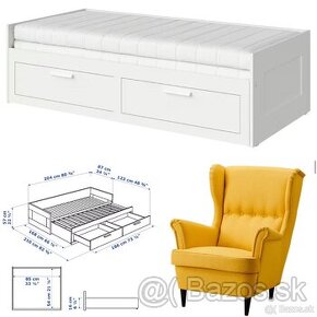 Predam ikea kreslo + ikea postel