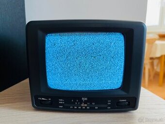 Mini CRT černobiely televízor ICE