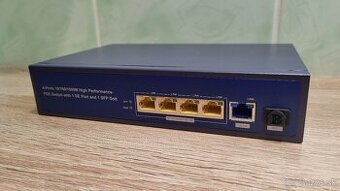 5 port gigabit POE switch, model SP-0402GFB, do 96W - 1