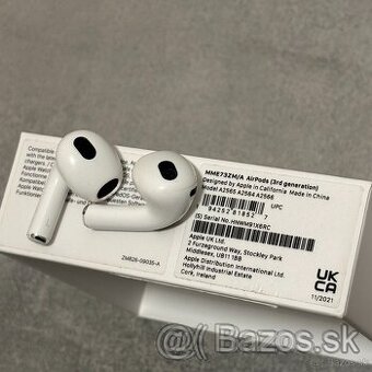 Apple AirPods 3.generácia ORIGINAL náhradné sluchátka Ľ+P - 1