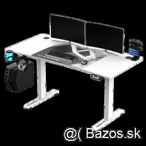 Elektrický herný stôl - Ultradesk LEVEL V2 biely