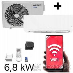 KLIMA 6,8 kW Wifi, Možnosť chladiť + vykurovať