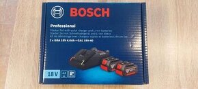 Predam baterie bosch 2x GBA 18V 4Ah + nabijacka