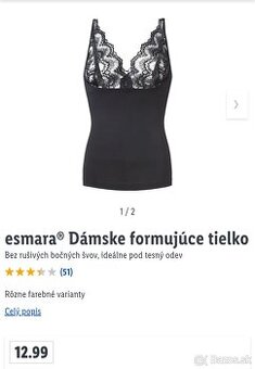 Formujúce dámske tielko