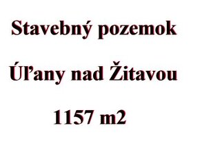 Na predaj je stavebný pozemok v obci Úľany nad Žitavou.