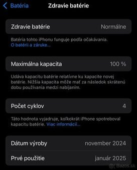 iPhone 16 Pro, 256GB Čierny titán