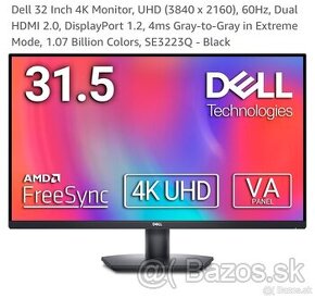 Dell SE3223Q UHD 4k Monitor