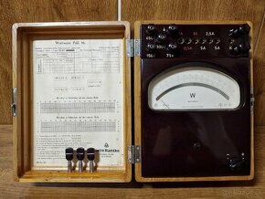 Wattmeter PsLL / Metra Blansko / CZECHOSLOVAKIA / 1963