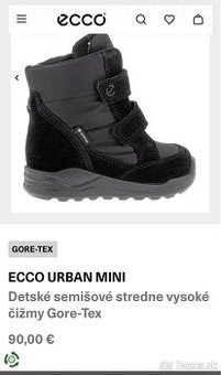 Detské 23 semišové stredne vysoké čižmy Gore-Tex