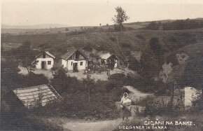 Predám pohľadnicu Banka - cigáni a Banka starý mlýn