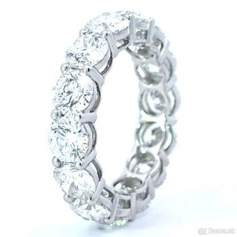 Briliantovy (diamantovy) infinity prsten 4.21ct lab grown