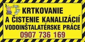 Krtkovanie , cistenie kanalizacii Trnava