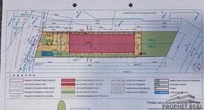 Pozemok 1880m2 s  projektom na prevádzkový areál