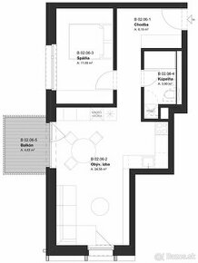 REZERVÁCIA  (BD2_02.06) 2-izbový byt v projekte KRÁSNE V - 1