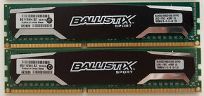 8GB 4+4GB DDR3 1600Mhz Ballistix Sport