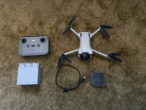 DJI Mini 3 Pro: 3 baterie, ND filtry,..TOP STAV