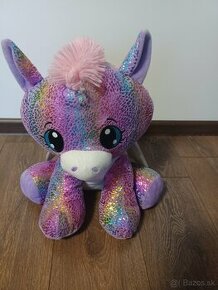 Mikro Trading Pegas Star Sparkle plyšový farebný 40 cm sedia