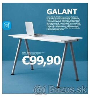 ikea galant 120x80 biely