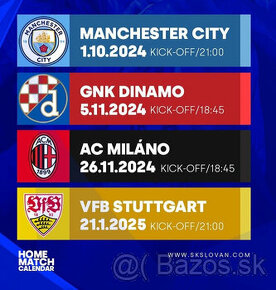 Slovan Bratislava vs Manchester City CHAMPIONS LEAGUE