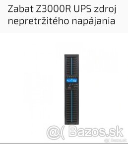 Predam nový zdroj napätia-Zabat Z3000R UPS