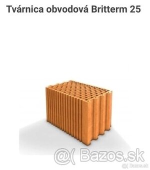 Predám tehlu britterm 25, nová 48ks brusena