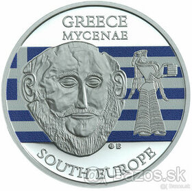 Predám: Strieborná minca 20 Francs CFA Rituálne masky Grécko