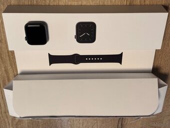 Apple Watch 5 44mm space gray alumiiunium case Black sport