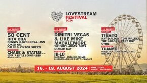 Lovestream festival 3-dňový ORIGINAL lístok