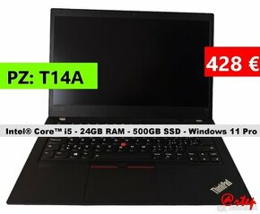 Notebook Lenovo ThinkPad - i5/24GB RAM/500GB SSD/ Win 11 Pro
