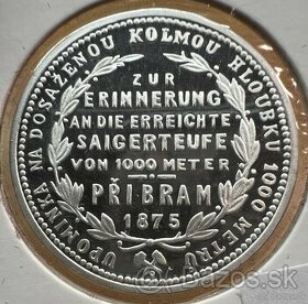 Zlatník Pribram 1875 - Novoražba - naklad 100ks