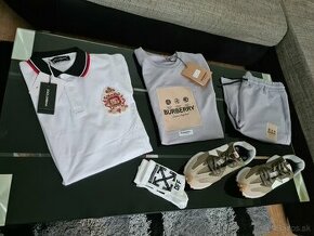 Burberry pansky set, D&G tricko, tenisky New Balance - 1