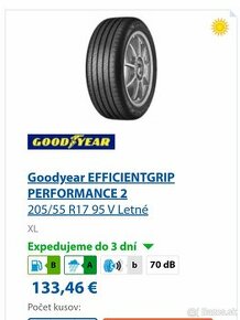 Goodyear Efficientgrip 205/55 R17 - 1