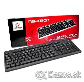 RedStar RS-KB01B klávesnica,USB/PS2,CZ/SK, čierna