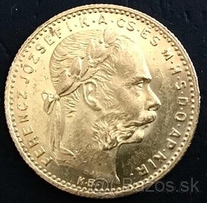8 Zlatník/20 Frank 1886 KB FJI