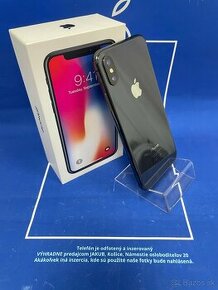 Apple iPhone X 64GB Space Gray-Batéria 100%