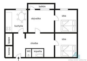 3izb.byt v Brezovej pod Bradlom 72m2