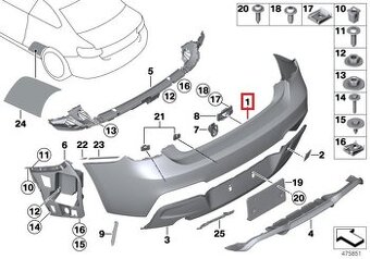 M135i zadny naraznik / F20