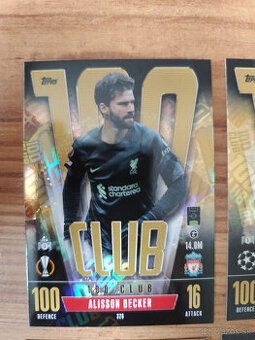 Futbalové kartičky Match Attax Extra 2023/24 - 100 Club