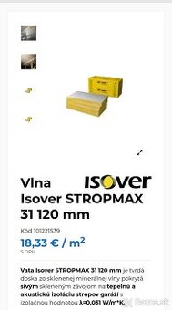 Isover 120mm Garážová vlna