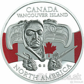 Predám: Strieborná minca 20 Francs CFA Rituálne masky Kanada