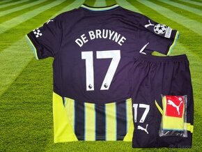 dres De Bruyne Manchester City 24/25 žlto-čierna edícia